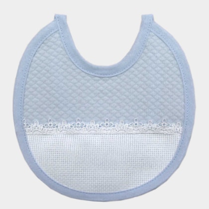 Interlock bib - Blue
