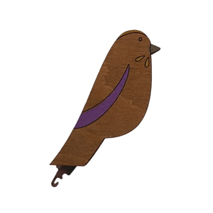 Needle Threader - Bird - Purple
