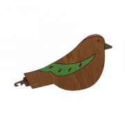 Needle Threader - Bird - Green