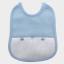 Bib with little hearts - Baby Blue