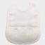 Bib with little hearts - White