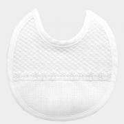 Interlock bib - White