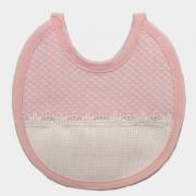 Interlock bib  - Pink