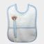 Soother Holder Bib - Tedy Bear - Blue