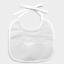 Linen blend bib - White