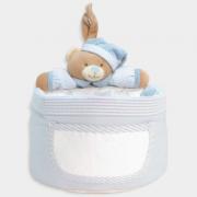 Storage Basket - Teddy Bear - Blue