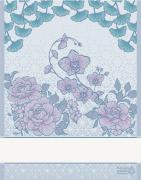 Kitchen towel - Sakura - Pink-Blue shaded