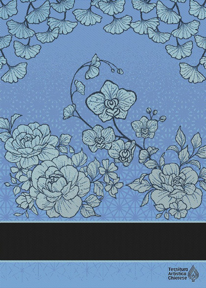 Kitchen towel - Sakura - Rainbow Blue