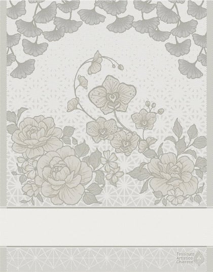 Kitchen towel - Sakura - Ecru