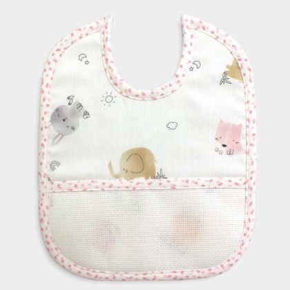 Bib - Animaletti - Pink