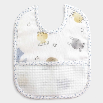 Bib - Animaletti - Blue