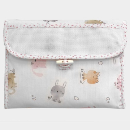 Layette organizer Pouch - Animaletti - Pink