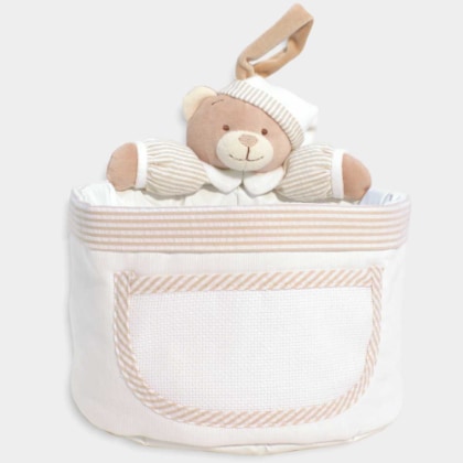 Storage Basket - Teddy Bear - Beige