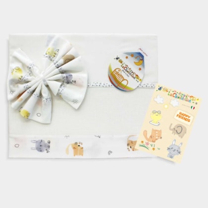 Set for Crib- Animaletti - Grey (2pcs)