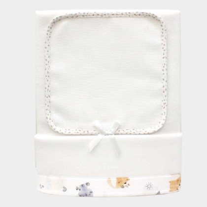 Crib blanket - Animaletti - Cream