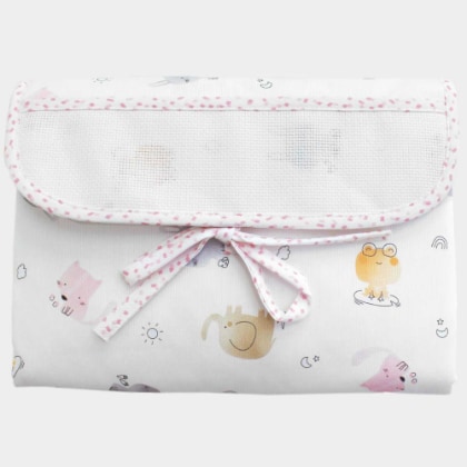 Folding Changing Mat - Animaletti - Pink