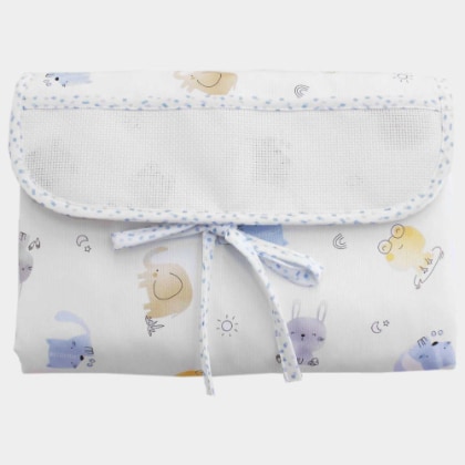 Folding Changing Mat - Animaletti - Blue
