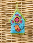 Blue birdhouse