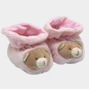 Non-slip Slippers - Teddy Bear - Pink