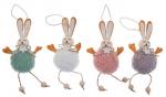 Soft bunnies for hanging