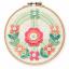 Felt Floral Peace and love Kit - with frame