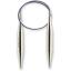 Circular knitting needles - 10 mm - silver-coloured
