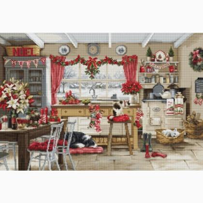Christmas Farmhouse Kitchen