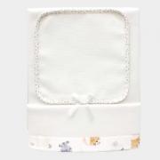 Crib blanket - Animaletti - Cream