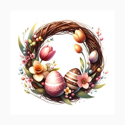 Easter Wreath Magnet