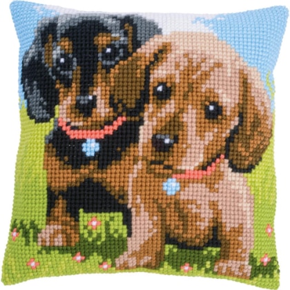 Front Cushion: Dachshunds