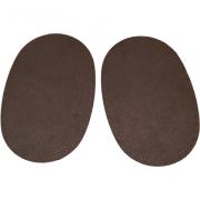 Iron-on patches Multi-fiber - Dark brown
