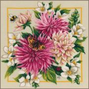 Pink Silk Dahlia