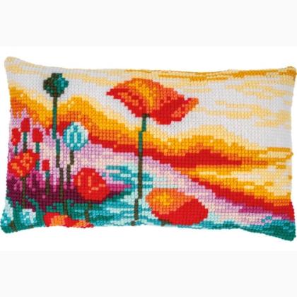 Cushion - Poppies Landscape