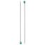 Single-pointed Knitting Pins with knob 6.5/40