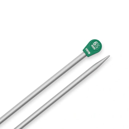 Single-pointed Knitting Pins with knob 6.5/40