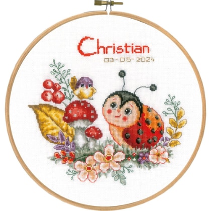 Birth Sampler - Ladybug