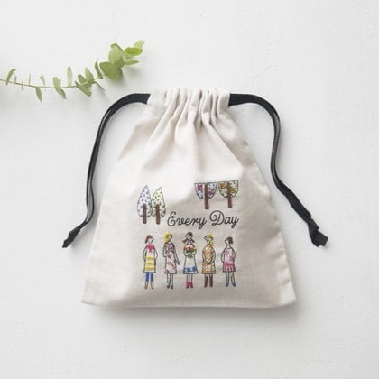 “Neesan” - Tree-Lined Mini Purse