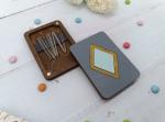Needle Case - Rhombus - Turquoise