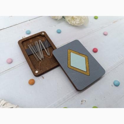 Needle Case - Rhombus - Turquoise