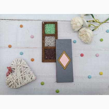 Beads organizer - Rhombus - Pink