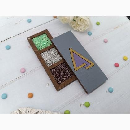 Beads organizer - Triangle - Purple