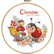 Birth Sampler - Ladybug