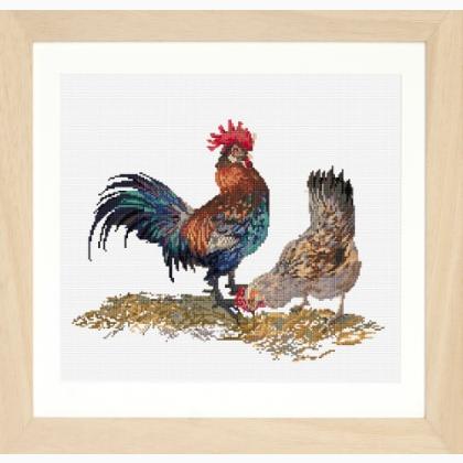 Rooster and Hen