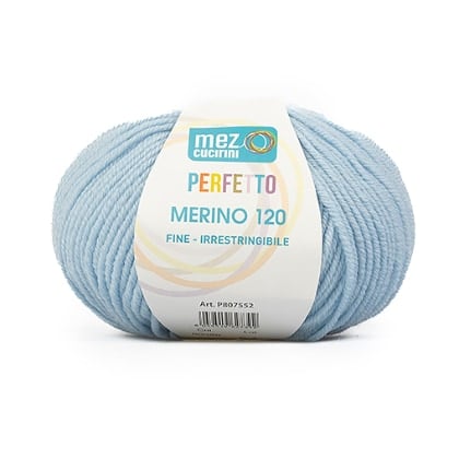 Perfetto Merino 120 - 00350 - Baby Blue