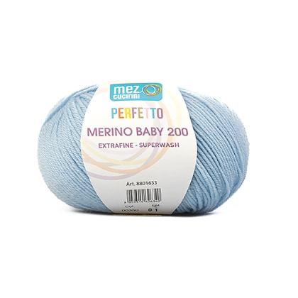 Perfetto Merino Baby 200 - 00350 - Baby Blue
