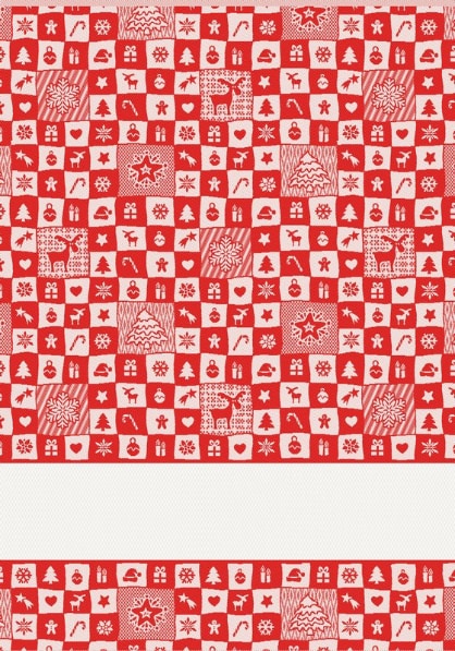 Kitchen towel - Astrid - Red