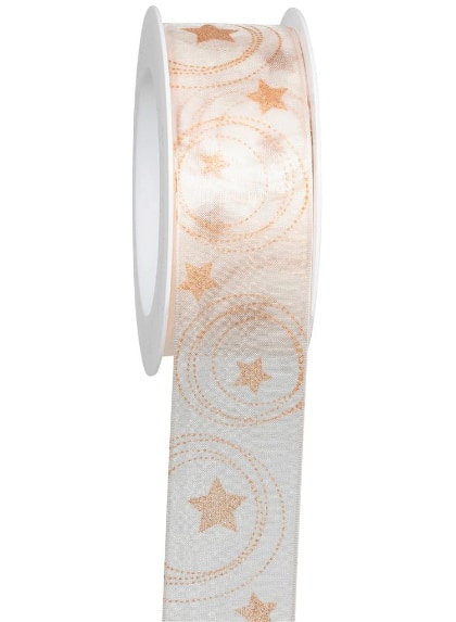 Ribbon - Midnight Star - Cream (5 mt)