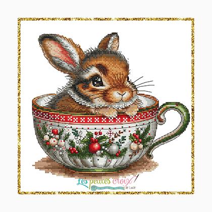 Christmas Animals Cup Rabbit