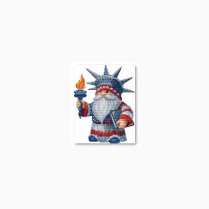 Gnome Patriotic Magnet