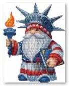 Gnome Patriotic Magnet